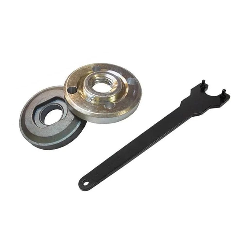 5X Porca Com Flange E Chave Para Esmerilhadeiras Diversas