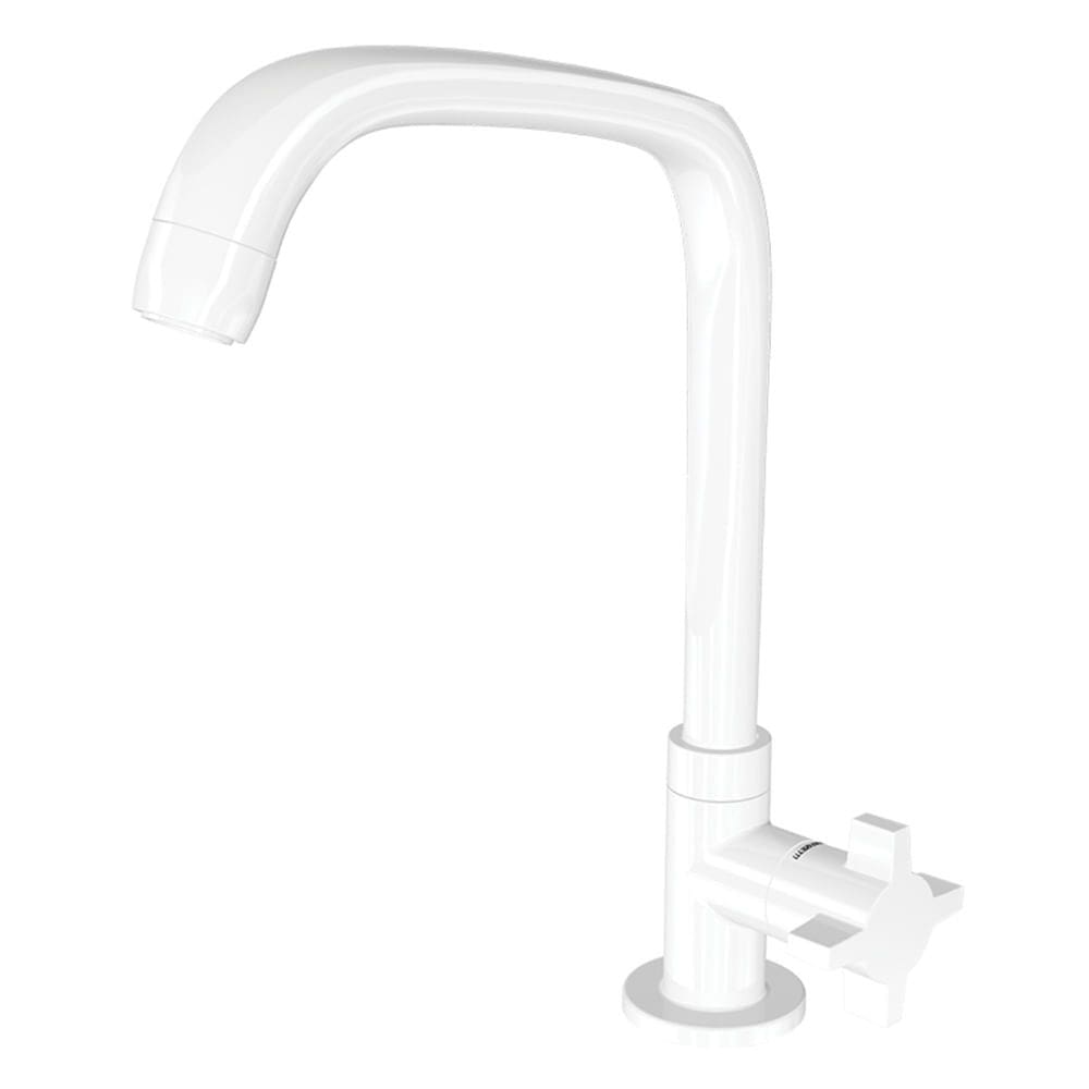 Torneira para Cozinha de Mesa Fitt Cross 1167 F64 Branca - 7111092 - LORENZETTI
