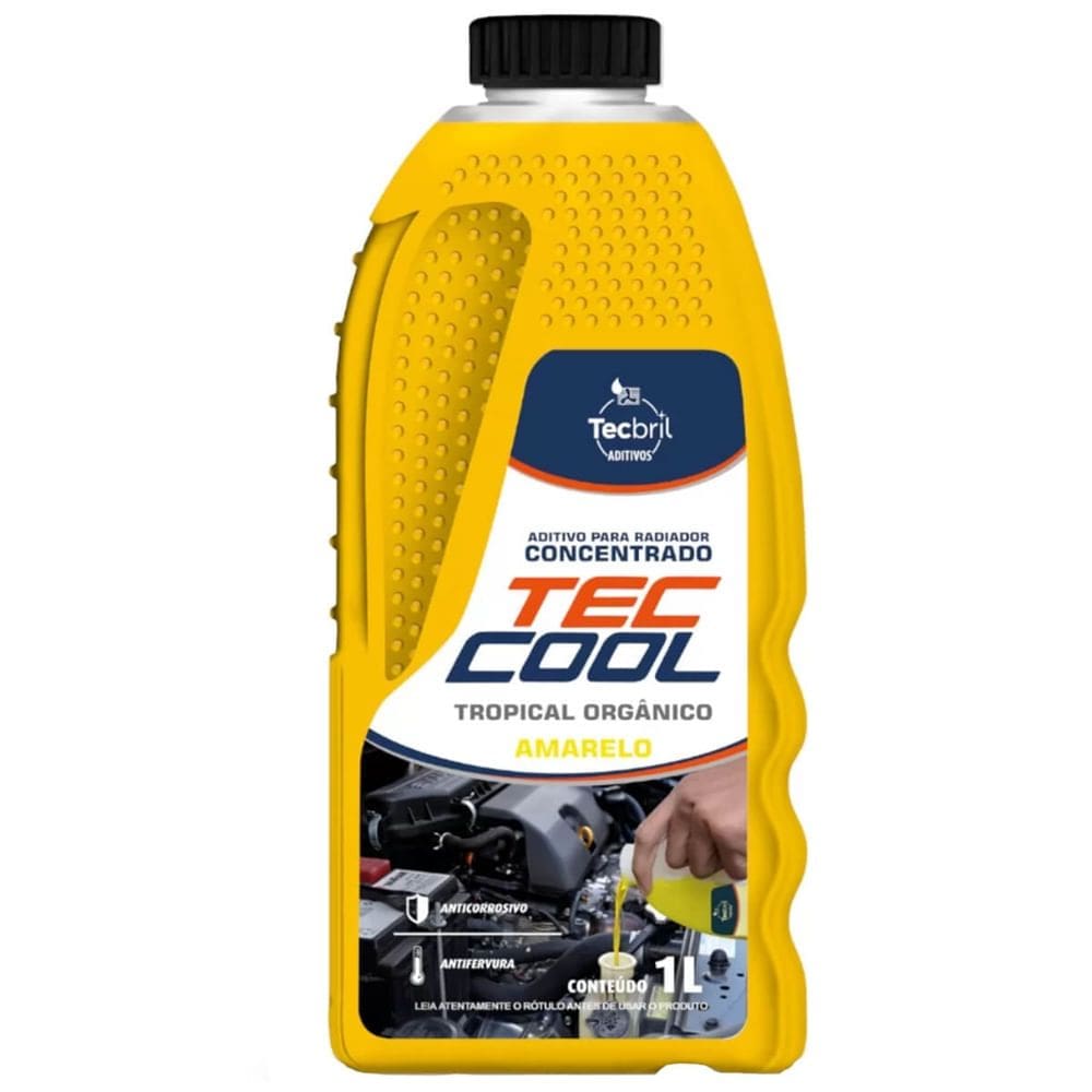 Aditivo Radiador Tropical Orgânico Concentrado Amarelo de 1 Litro - 5920128 - TECBRIL