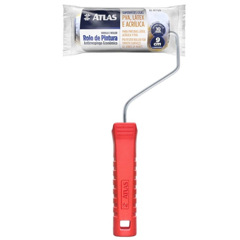 Rolo Anti Respiro 9cm Altura da Lã 10mm - AT773/9 - PINCÉIS ATLAS