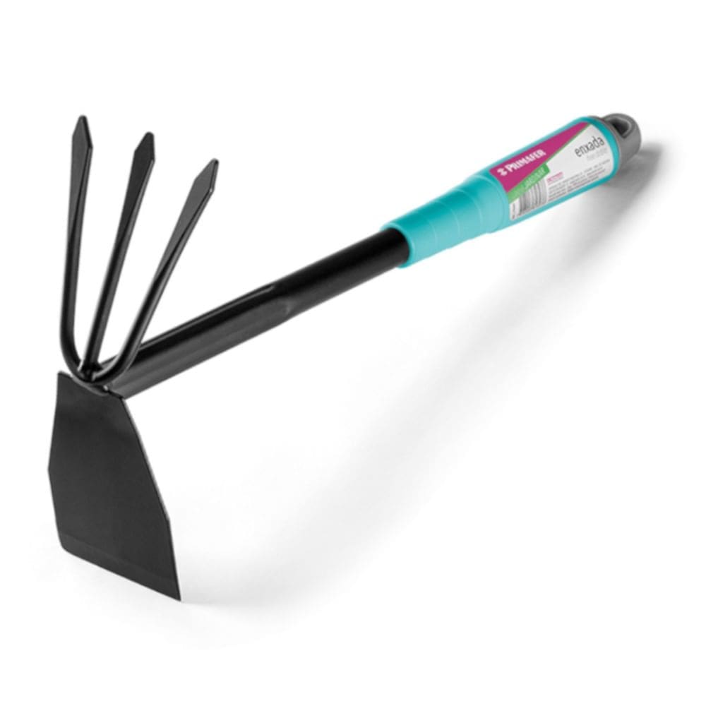 Enxada Dupla para Jardim 18x33x7cm Ponta de Aço com Cabo Plástico - PR6907 - PINCÉIS ATLAS