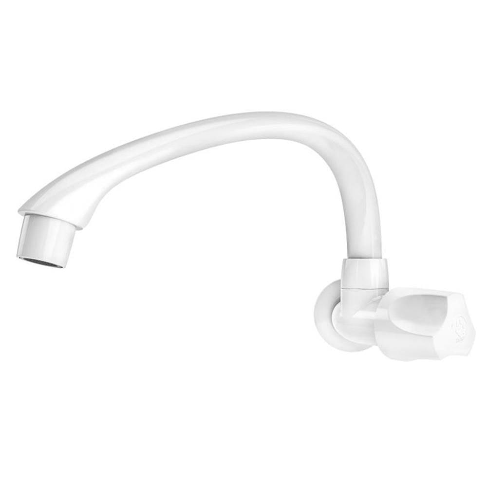 Torneira para Cozinha de Parede Horizontal Orbe 1/2””-3/4”” Branca - 300000473 - TIGRE