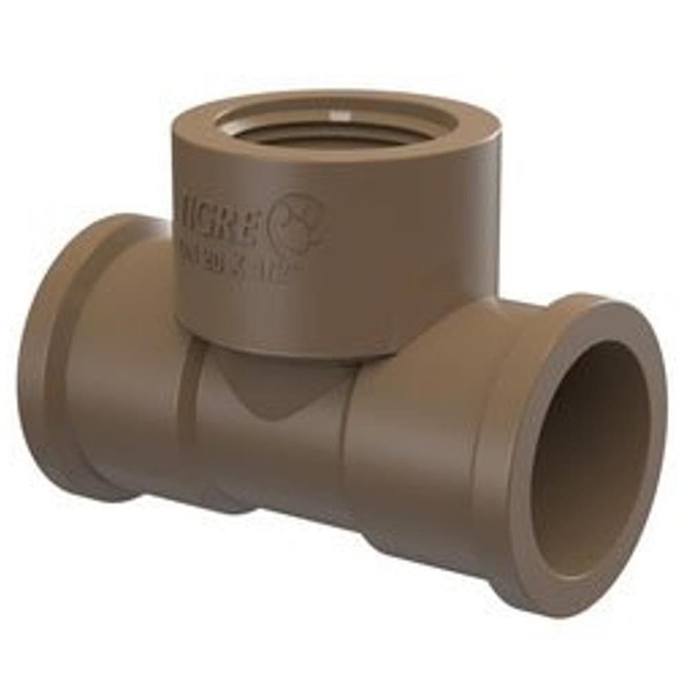 Tê 90º Graus Soldável com Rosca Bolsa Misto 25x25x3/4”” - 35488375 - TIGRE