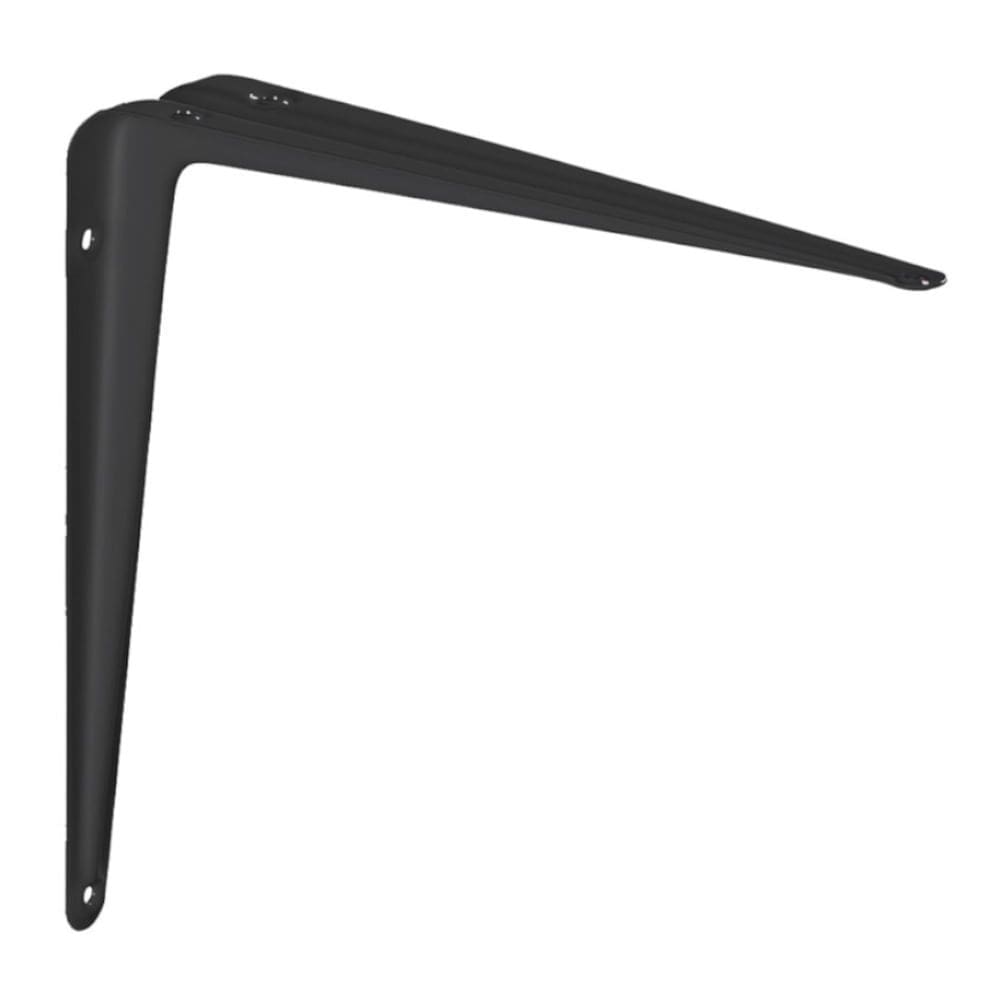 Suporte em L de Aço Preto 20 x 25 cm - SL-2025-PR - MULTIVISÃO