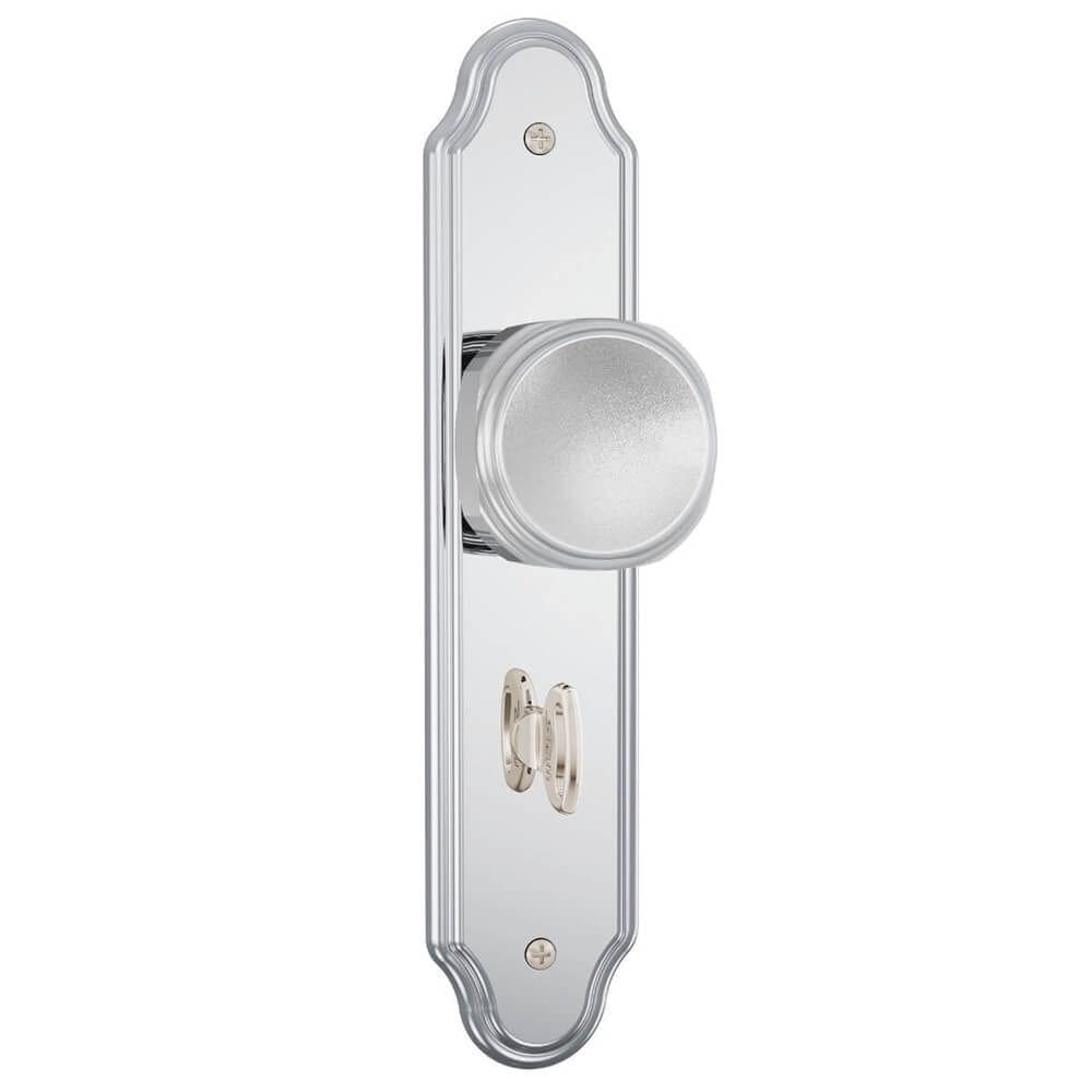 Fechadura 823/02 para Banheiro com Acabamento Cromado e Espelho de Aço Inox - 82321 - STAM