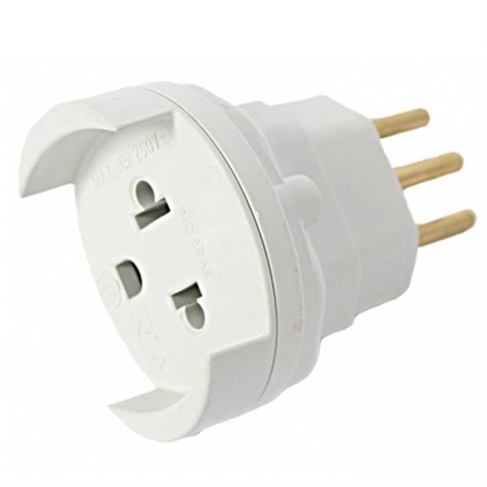 Adaptador para Tomada Bipolar 2P+T 10A 250 Volts - 2161 - FAME