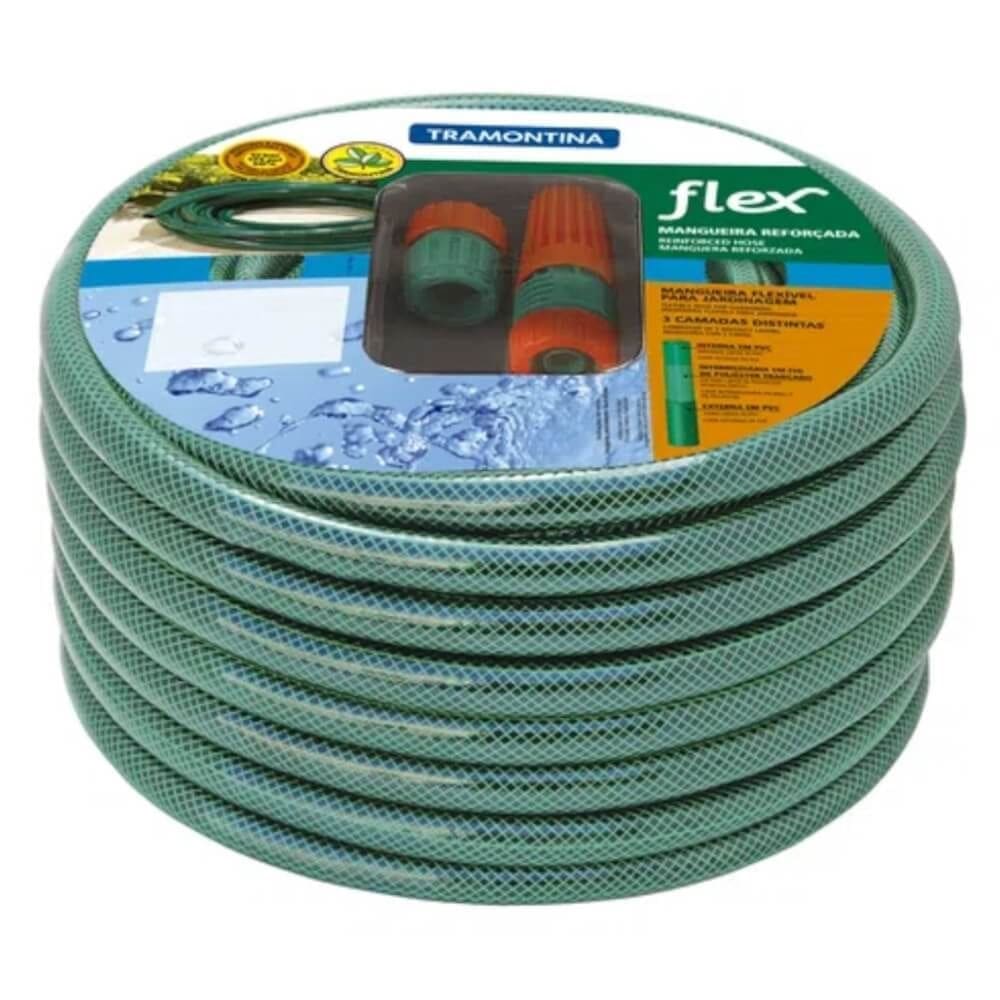 Mangueira Flexível 1/2”” de Engate Rápido para Jardim 25m - 79172250 - TRAMONTINA