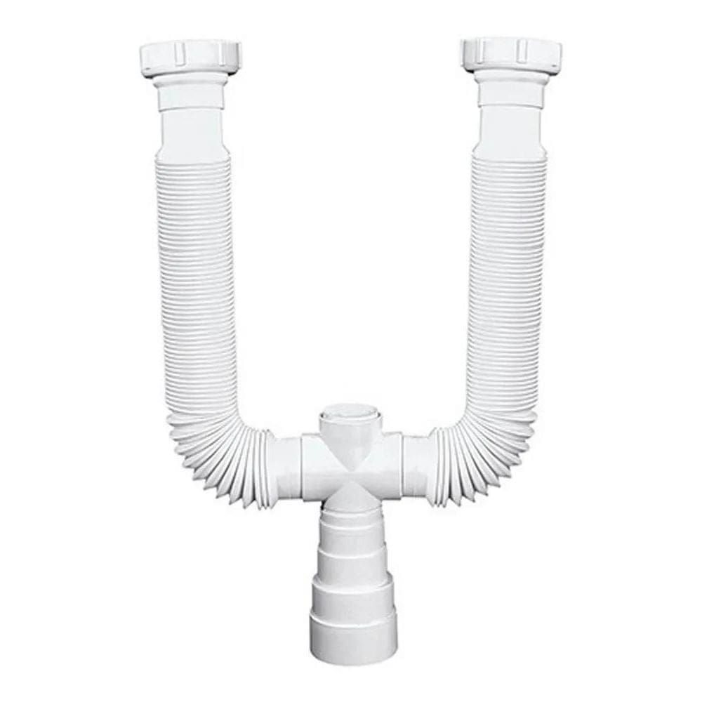 5X Sifão Duplo Branco Extensivo - Delflex