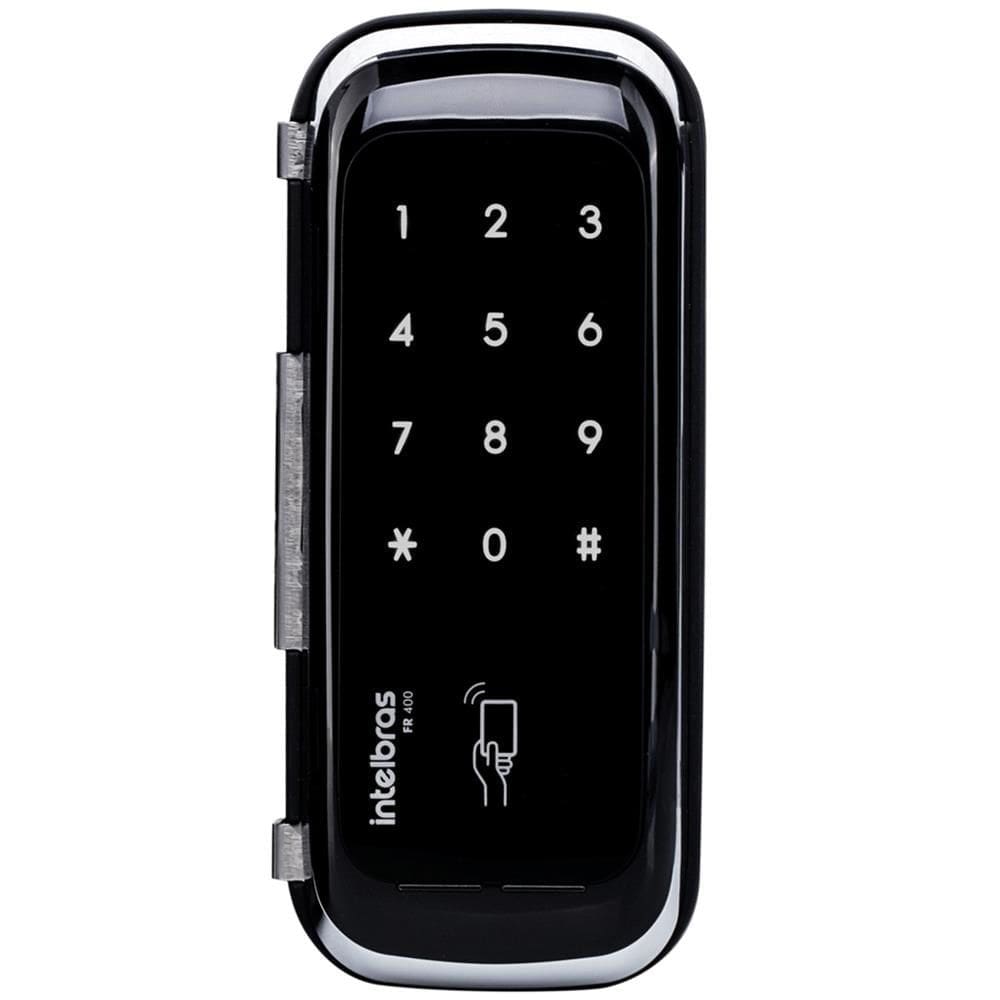 Fechadura Digital Touch Screen para Porta de Vidro - FR400 - INTELBRAS