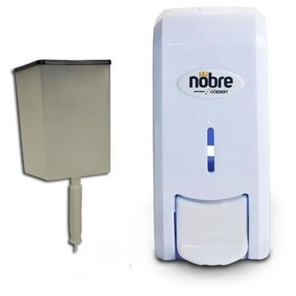 Dispenser com Reservatório 800ml para Sabonete Líquido ou Álcool Nobre New Classic - 40301 - NOBRE