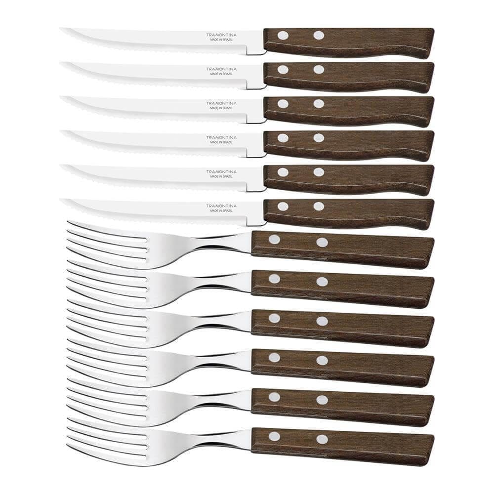 Conjunto de Talheres com 12 Peças em Aço Inox e Cabos Tradicional - 22299009 - TRAMONTINA