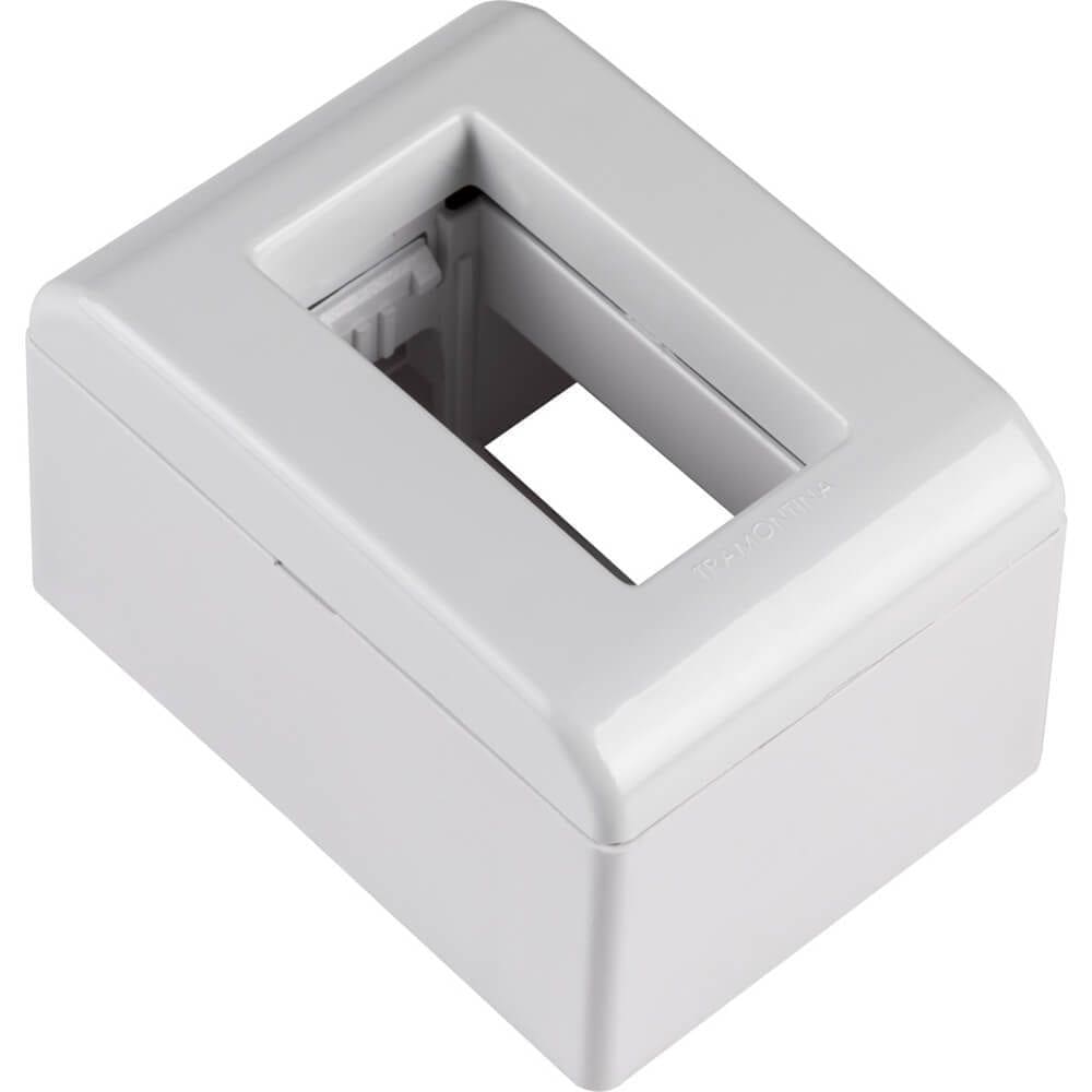Caixa de Sobrepor Branca de 1 Posto Lizflex - 57303001 - TRAMONTINA