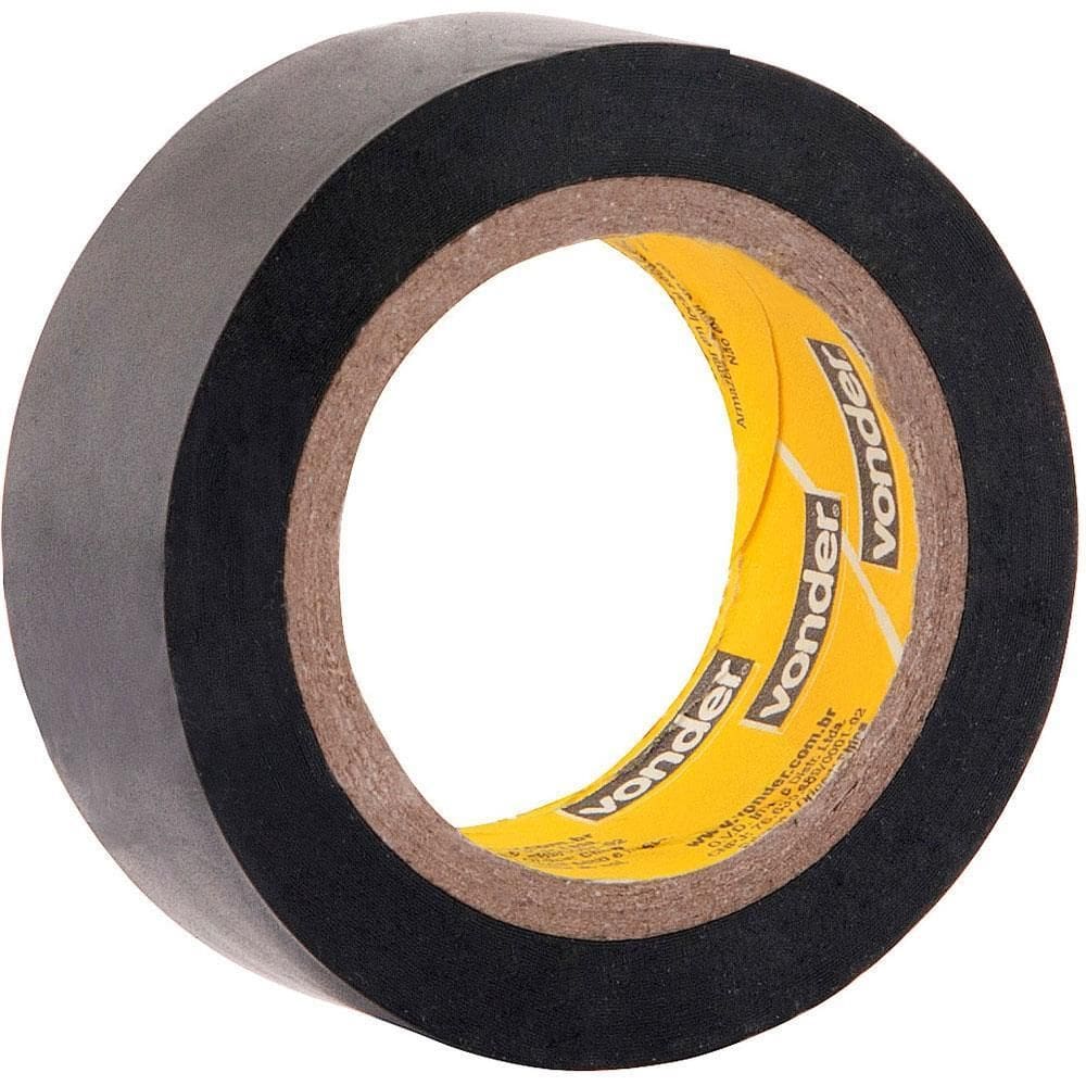 Fita Isolante Preta 19mm x 5 Mts - 11.37.190.571 - VONDER