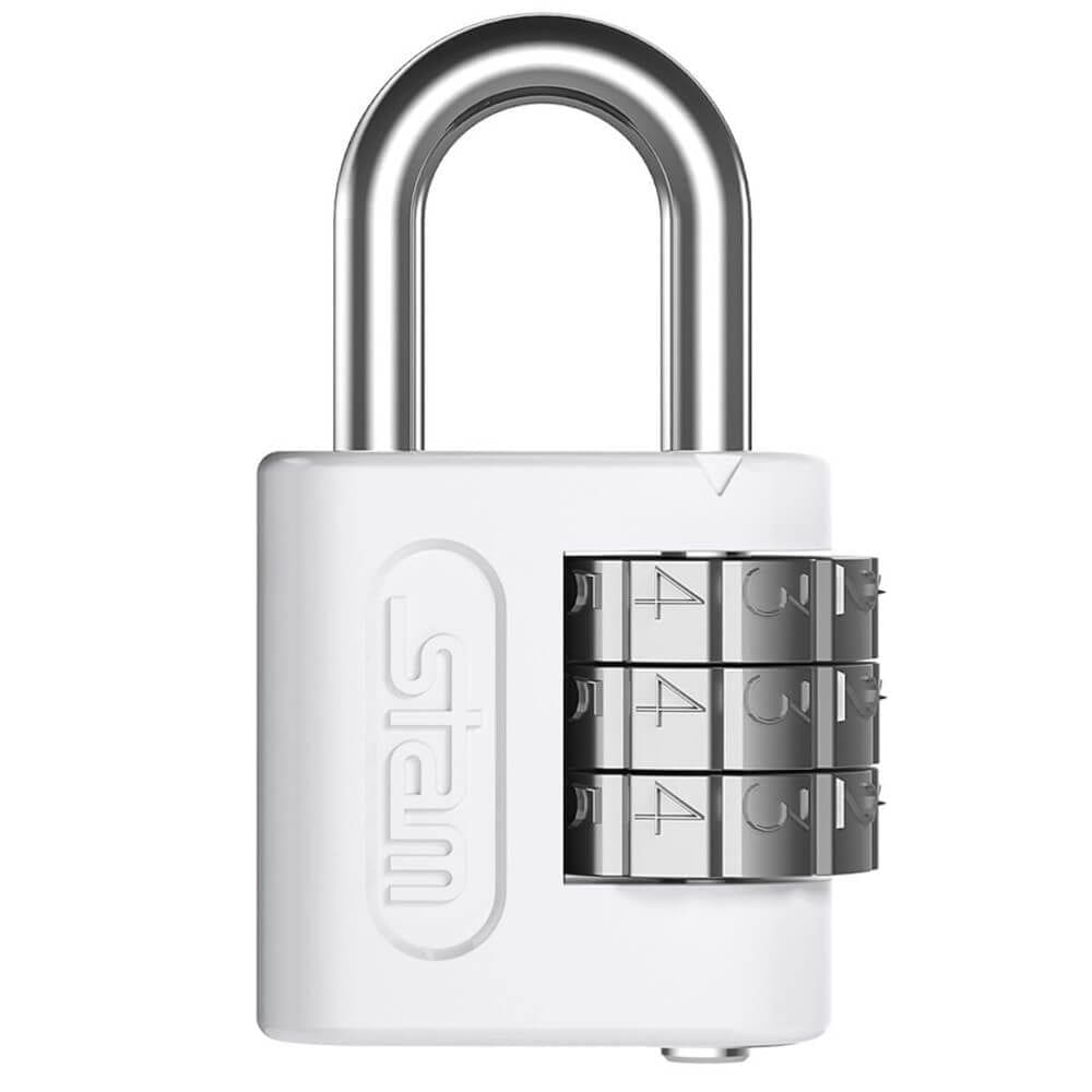 Cadeado de Zamac com Segredo Branco 25mm - 00503 - STAM