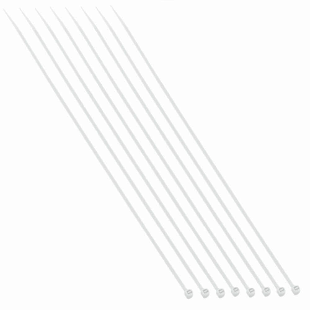 Abraçadeiras de Nylon Branca 3.6x300mm com 100 Unidades - 8678 - BRASFORT