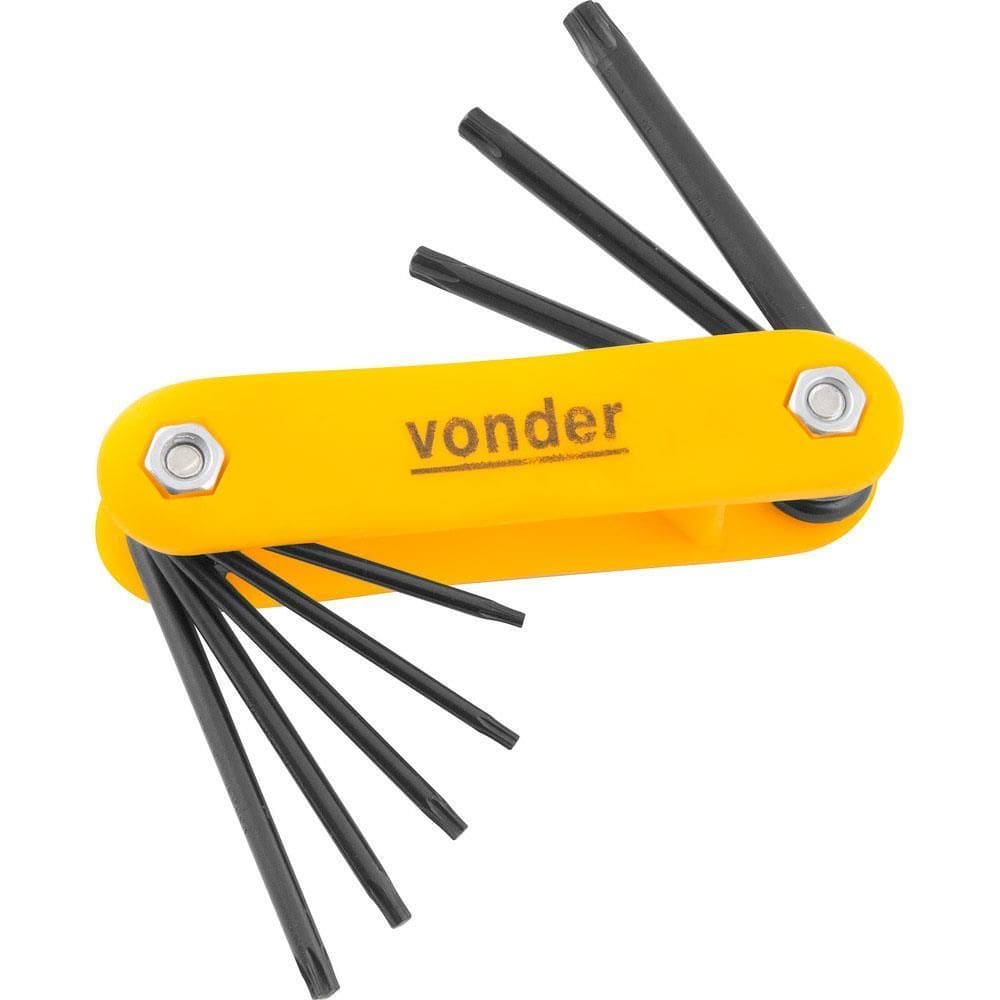 Jogo de Chave Torx Reta T9 a T40 vtx2 Com 8 Peças - 35.73.109.040 - ECCOFER