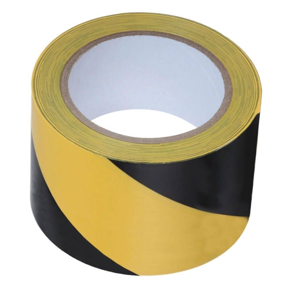 Fita de Demarcação de Área Zebrada 70mm x 200 Metros - 870 - ADERE