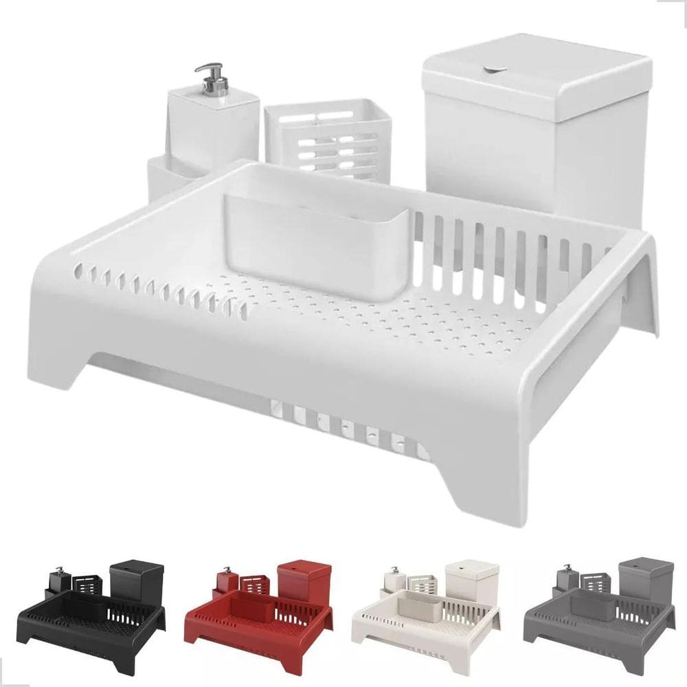 Kit Cozinha 4 Peças Smile Com Caixa Todas Cores - Branco