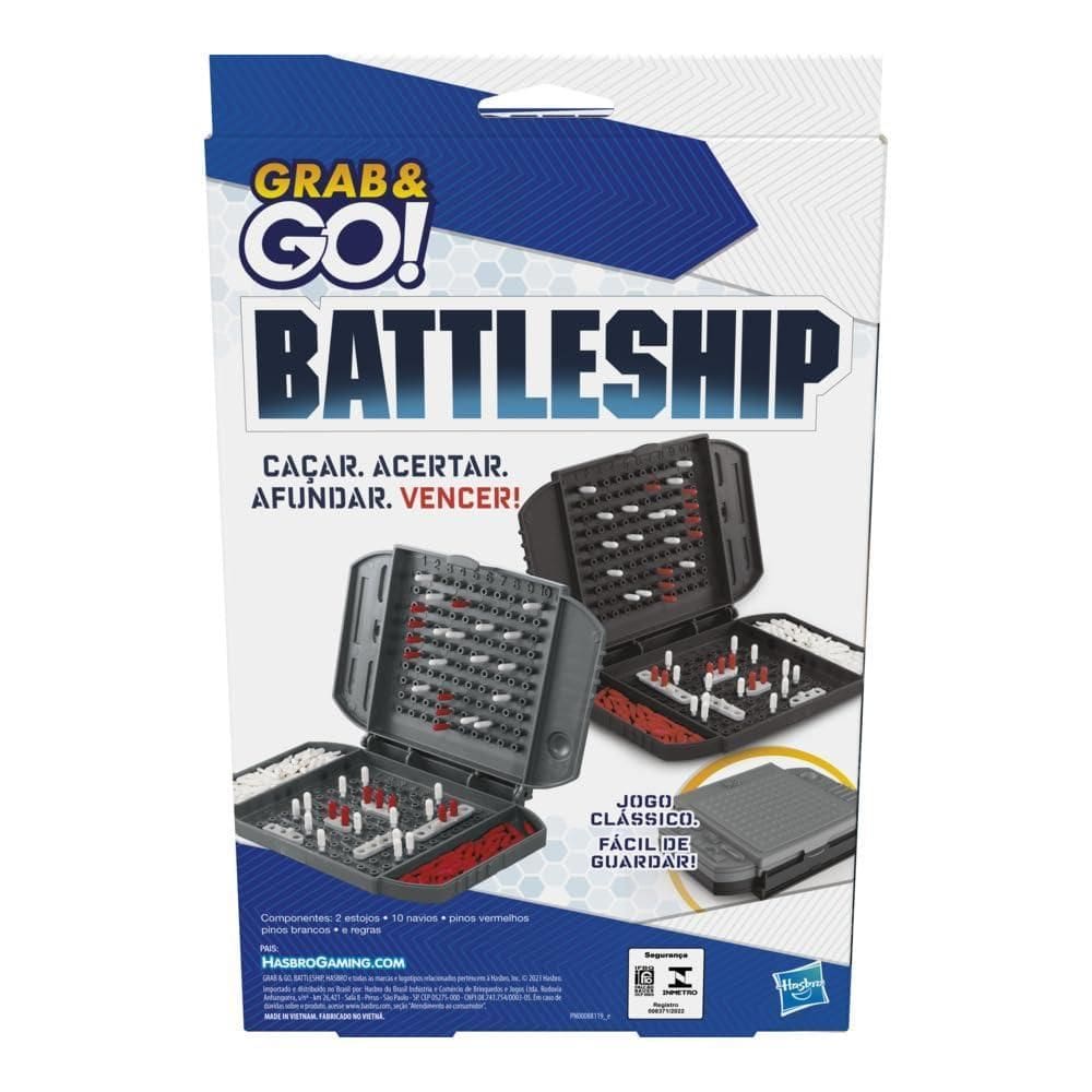 Jogo Grab And Go Battleship - Diversão Portátil - Hasbro