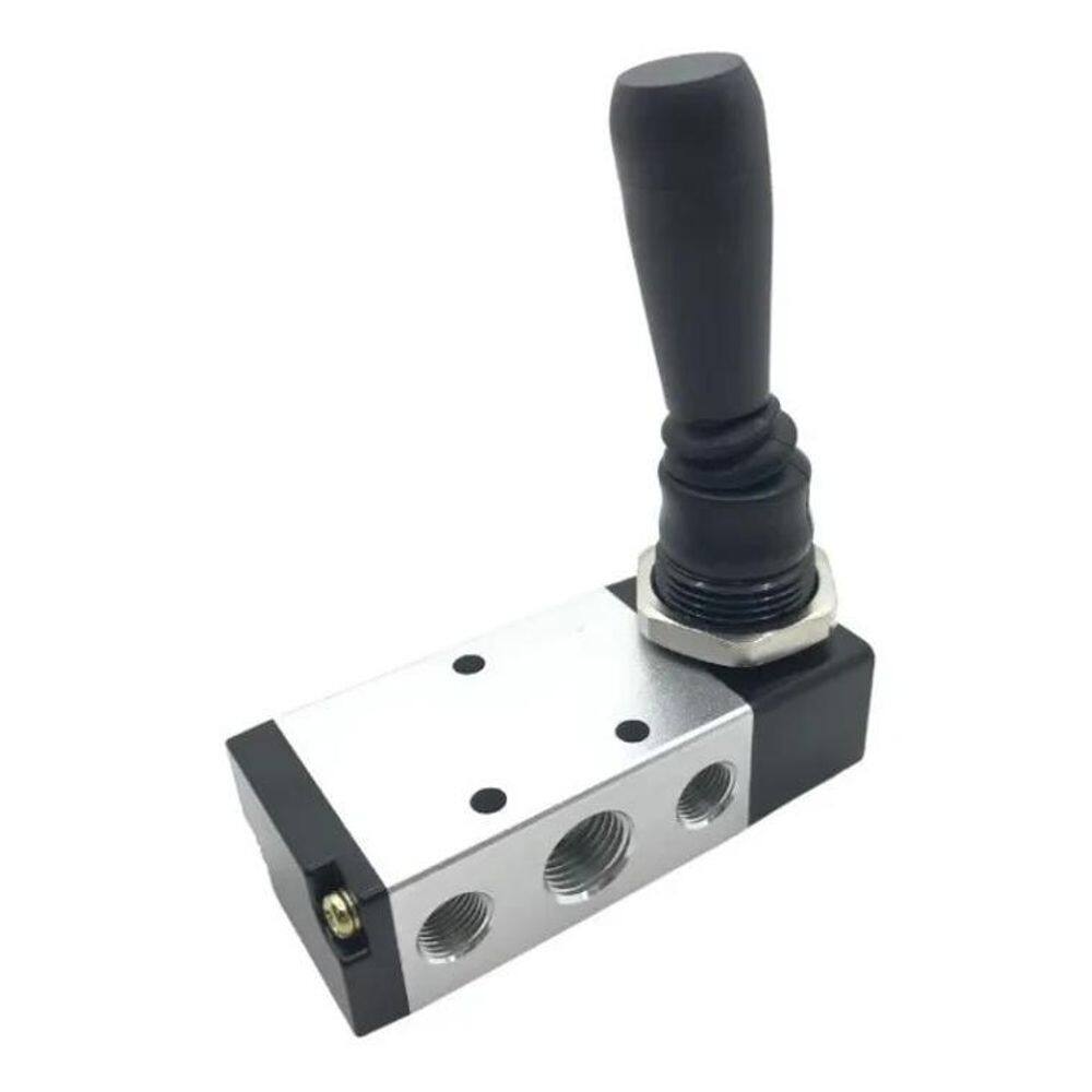 5X Válvula Pneumática 5/2 Vias Alavanca Trava 1/4 Bsp