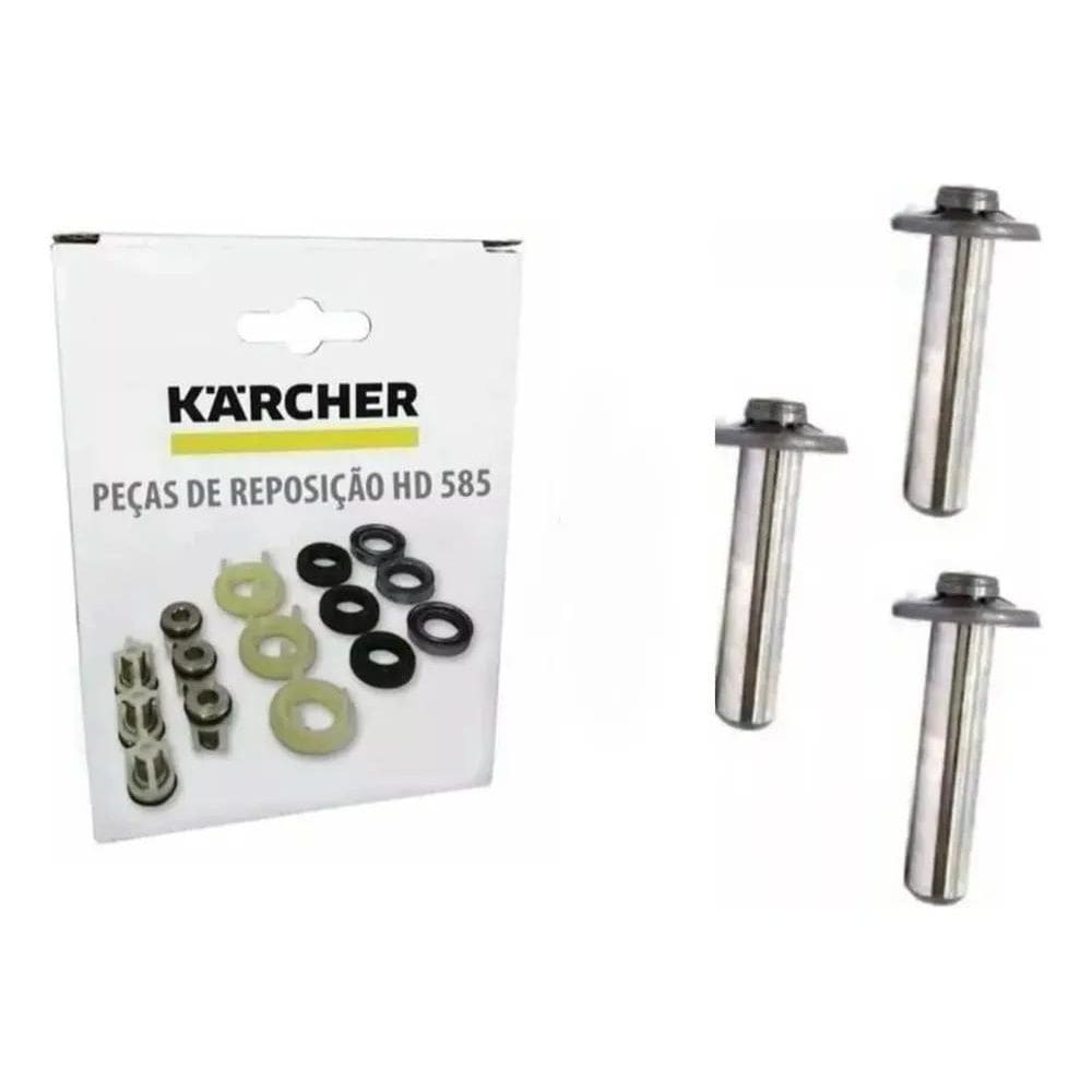 5X Kit Reparo Hd585 Válvulas Gaxetas Pistão Lavadora Karcher