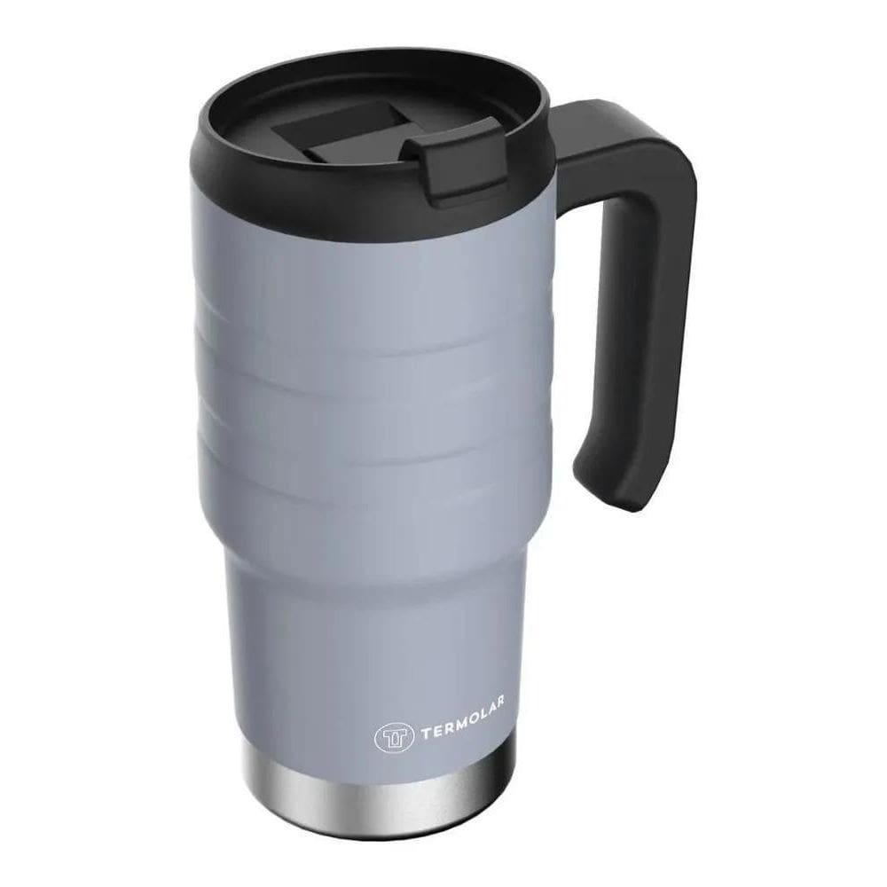 5X Copo Térmico Termolar Vaso Térmico Cor Cinza 590Ml