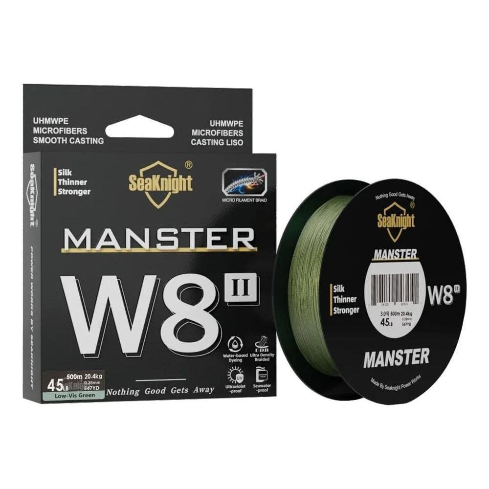 5X Linha Multifilamento 8 Fios 500M Verde - Escolha Seu Tama