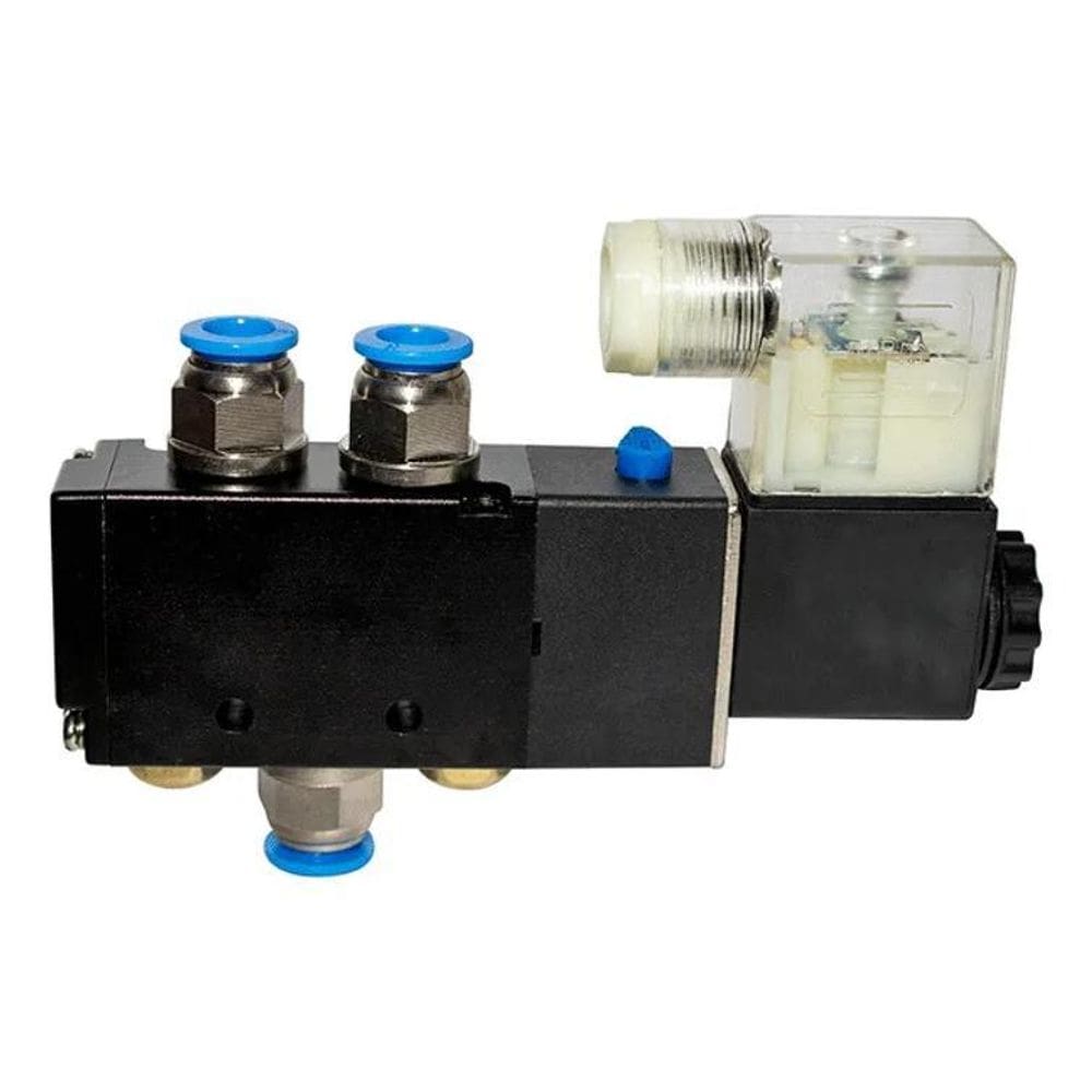 5X Válvula Solenoide 24V 5/2 Vias 1/4 Pneumática Mangueira 8