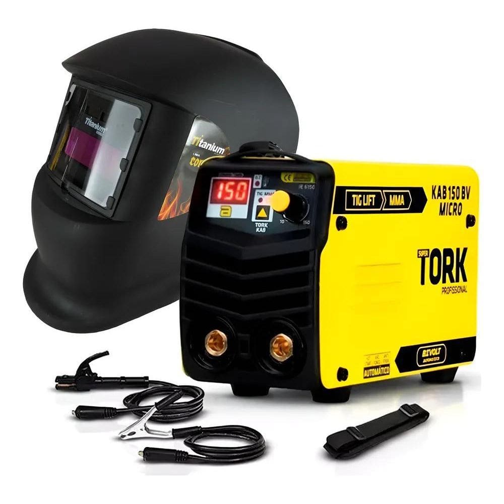 5X Inversora Solda 150A Mma Tig Lift Ie-6150-Bv Micro + Másc