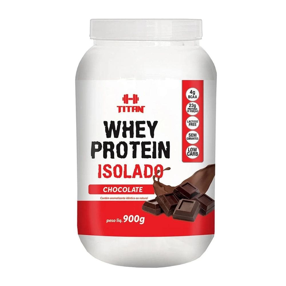Whey Protein Isolado Sabor Chocolate 900G Titan