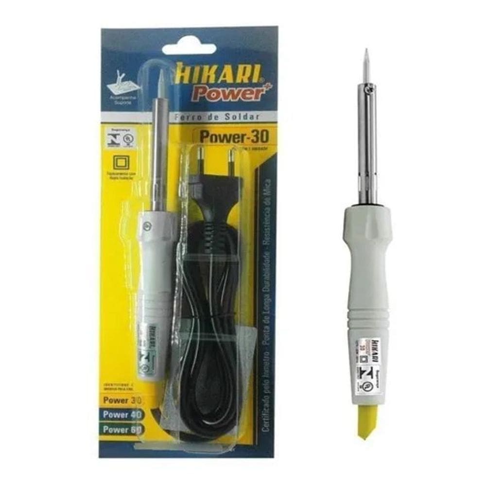 5X Ferro De Soldar Hikari Power 30 Eletrônica Artesanato Sol