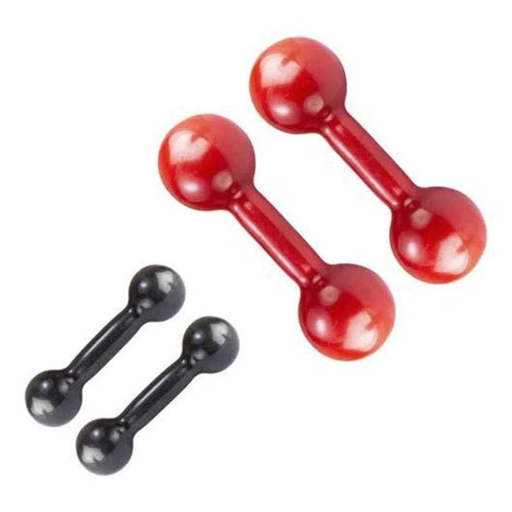 5X Kit Halter Emborrachado 1Kg E 2Kg 02 Pares