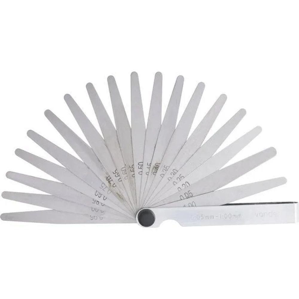 5X Cálibre De Folga Com 20 Lâminas 0,05 A 1 Mm Cf020 Vonder
