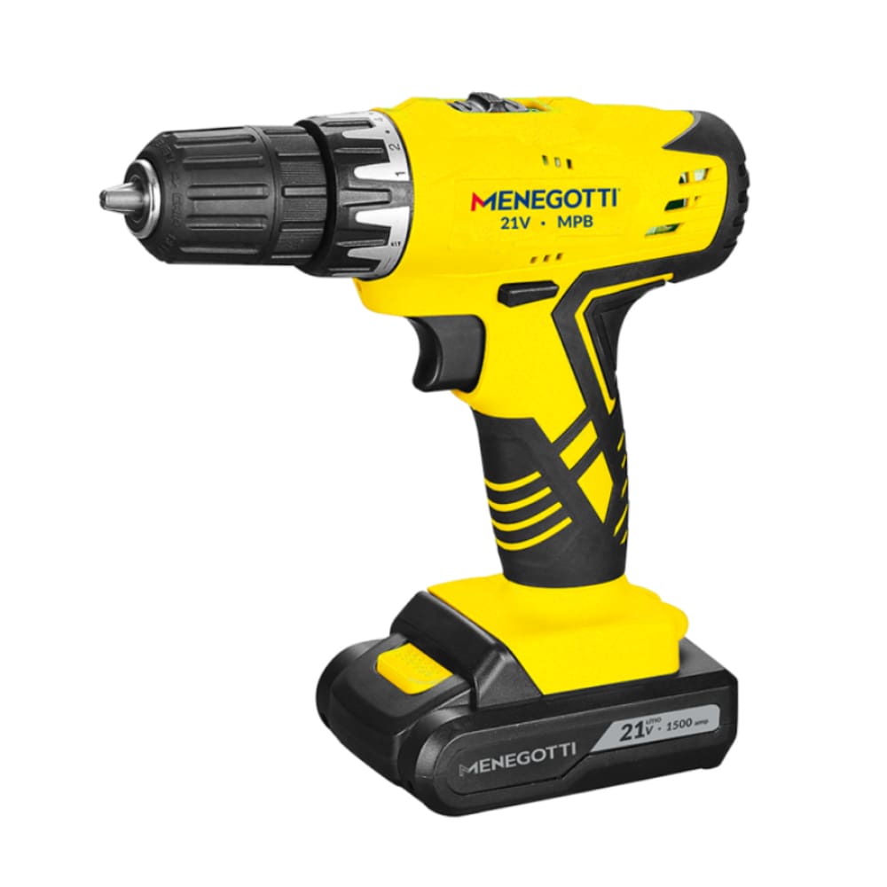 Furadeira e Parafusadeira a Bateria MPB-21 Bivolt Menegotti