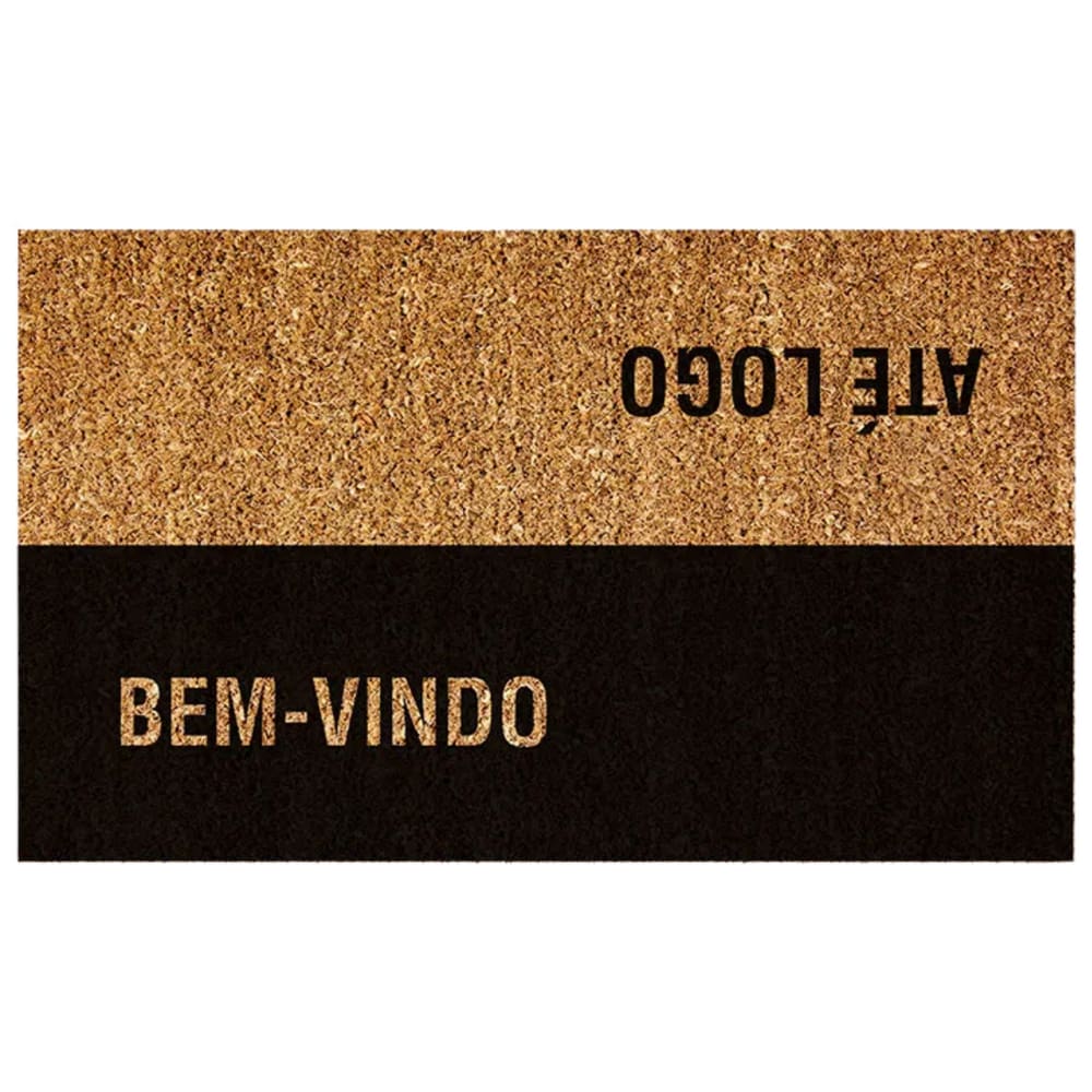 Tapete Capacho de Porta Fibra de Coco 75x45cm Uzoo