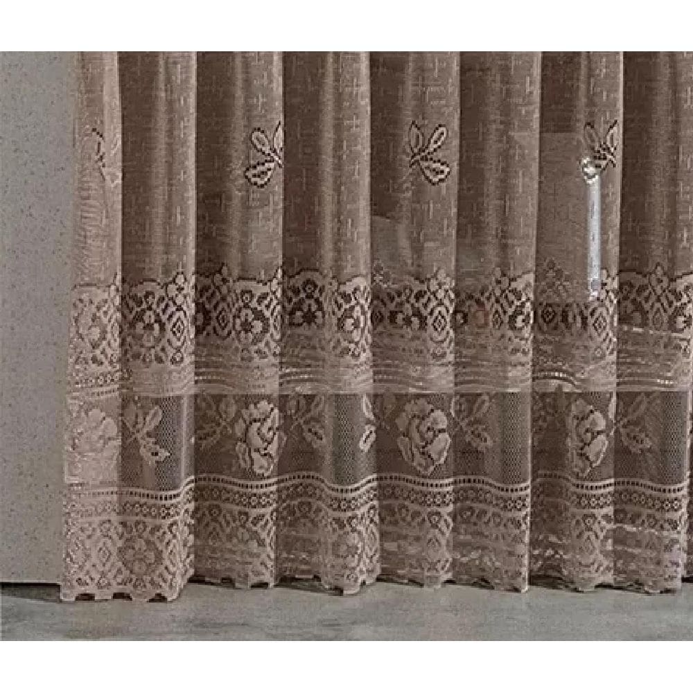 Cortina Cozinha Valência Lisa 280Cmx120Cmx20Cm