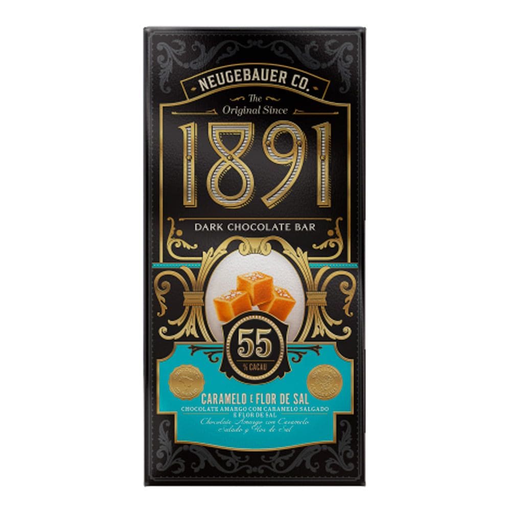 Chocolate Neugebauer 1891 Dark 55% Cacau Caramelo e Flor de Sal 90g