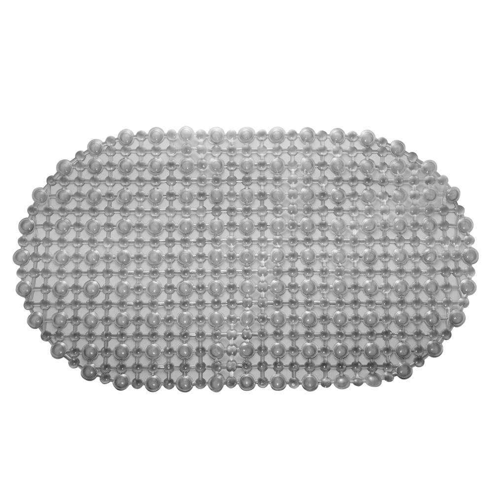 Tapete Para Banheiro Antiderrapante De Pvc Cinza Lyor