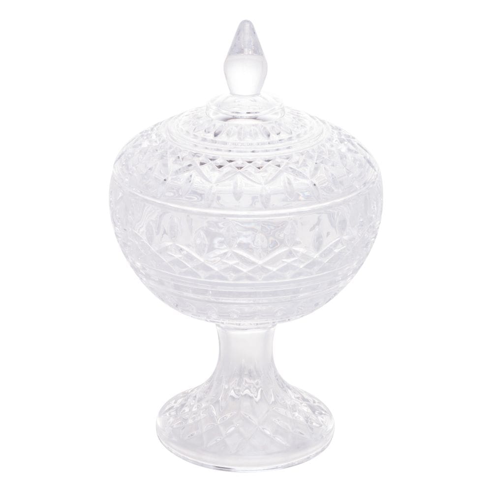 Bomboniere Potiche De Cristal 14x22cm Transparente Lys Wolff