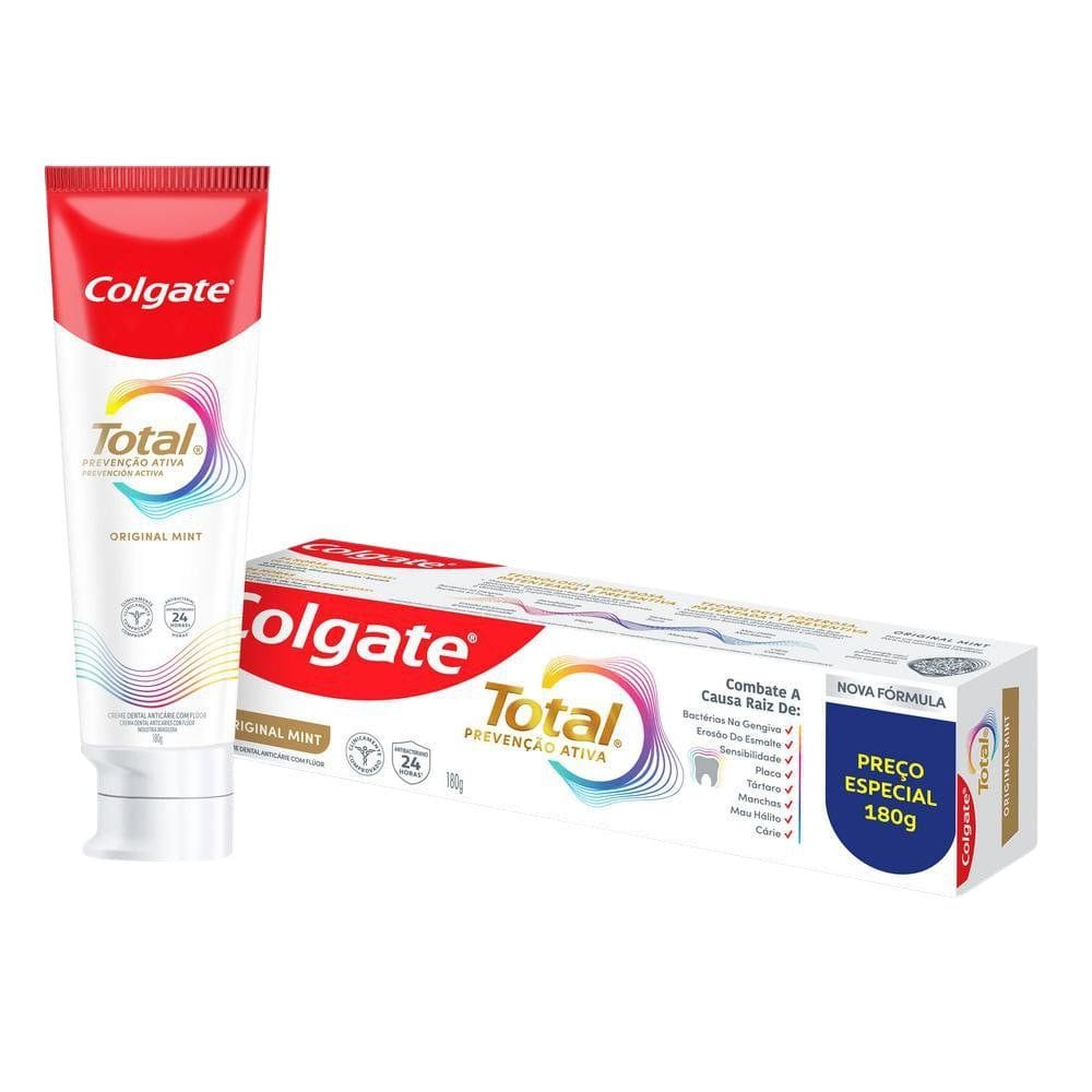 Creme Dental Colgate Total Mint 180g Preço Especial