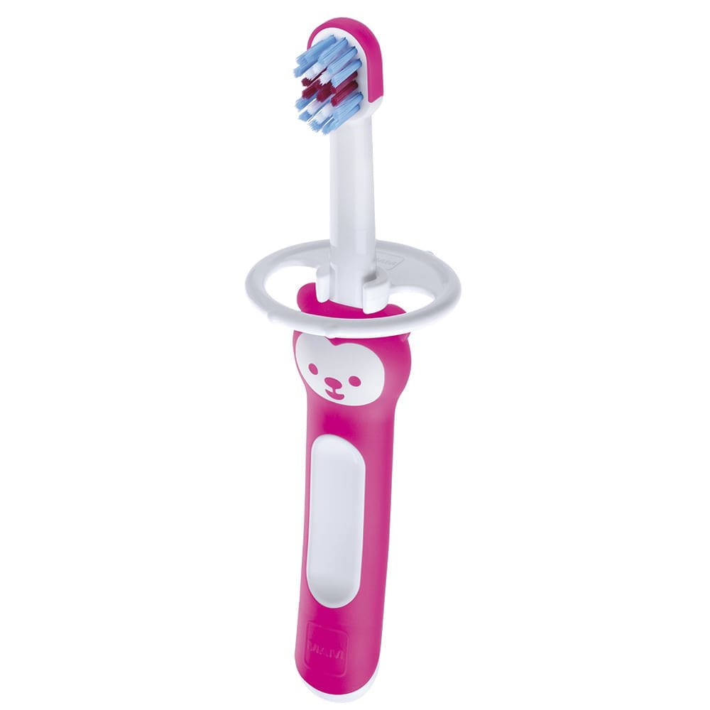 Escova Dental Infantil Mam First Brush 6+ Meses Extra Macia Cores Girls 1 Unidade Ref 8114