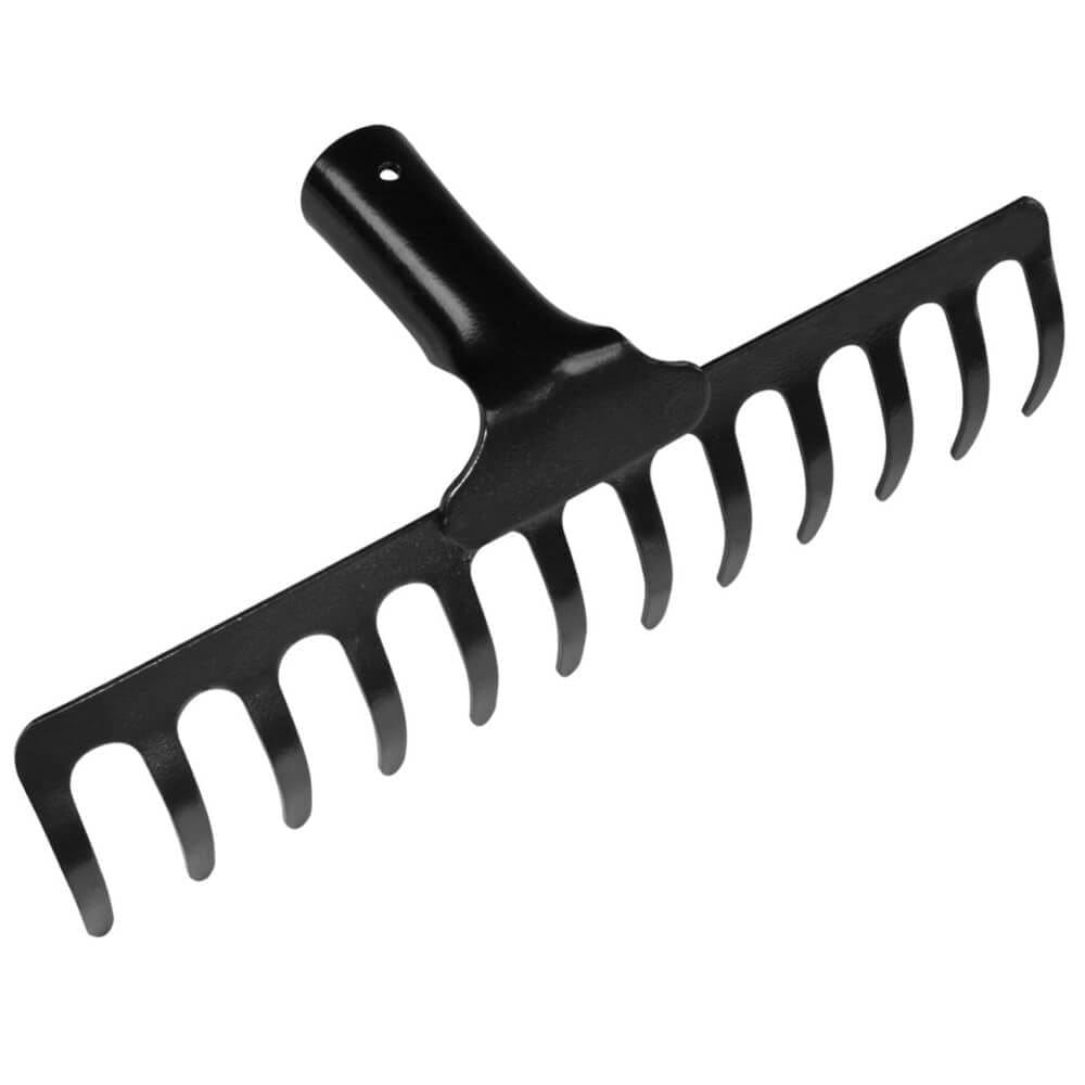 Ancinho 12 Dentes Curvo Leve em Aço sem Cabo - 77101124 - TRAMONTINA