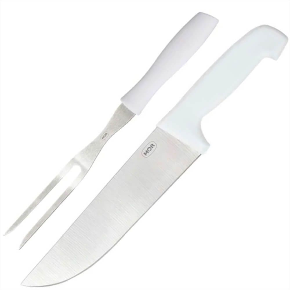 Kit do Assador Contendo Faca e Garfo - 3309 - MOR