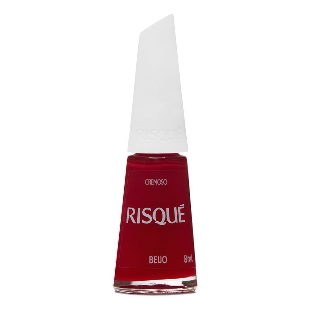 Esmalte Risqué Vermelho Cremoso Beijo 8ml