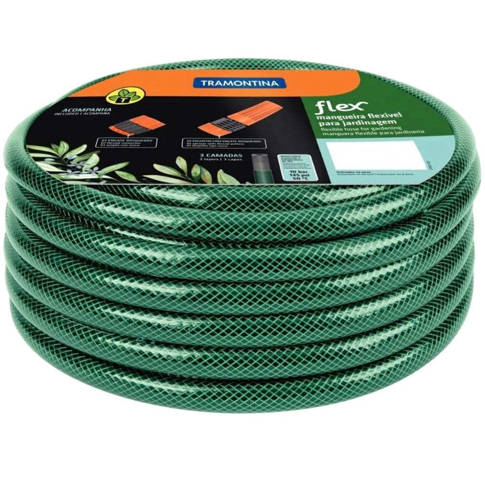 Mangueira Flexível Para Jardim de 3/4”” Com 100 Metros Sem Engate - 79190510 - TRAMONTINA