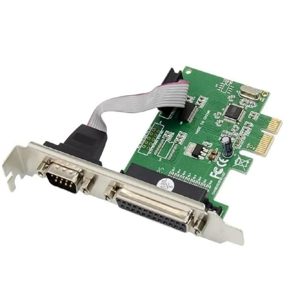 Placa Pci Express Com 1 Serial + 1 Paralela Db9 Rs232 KP-PL910