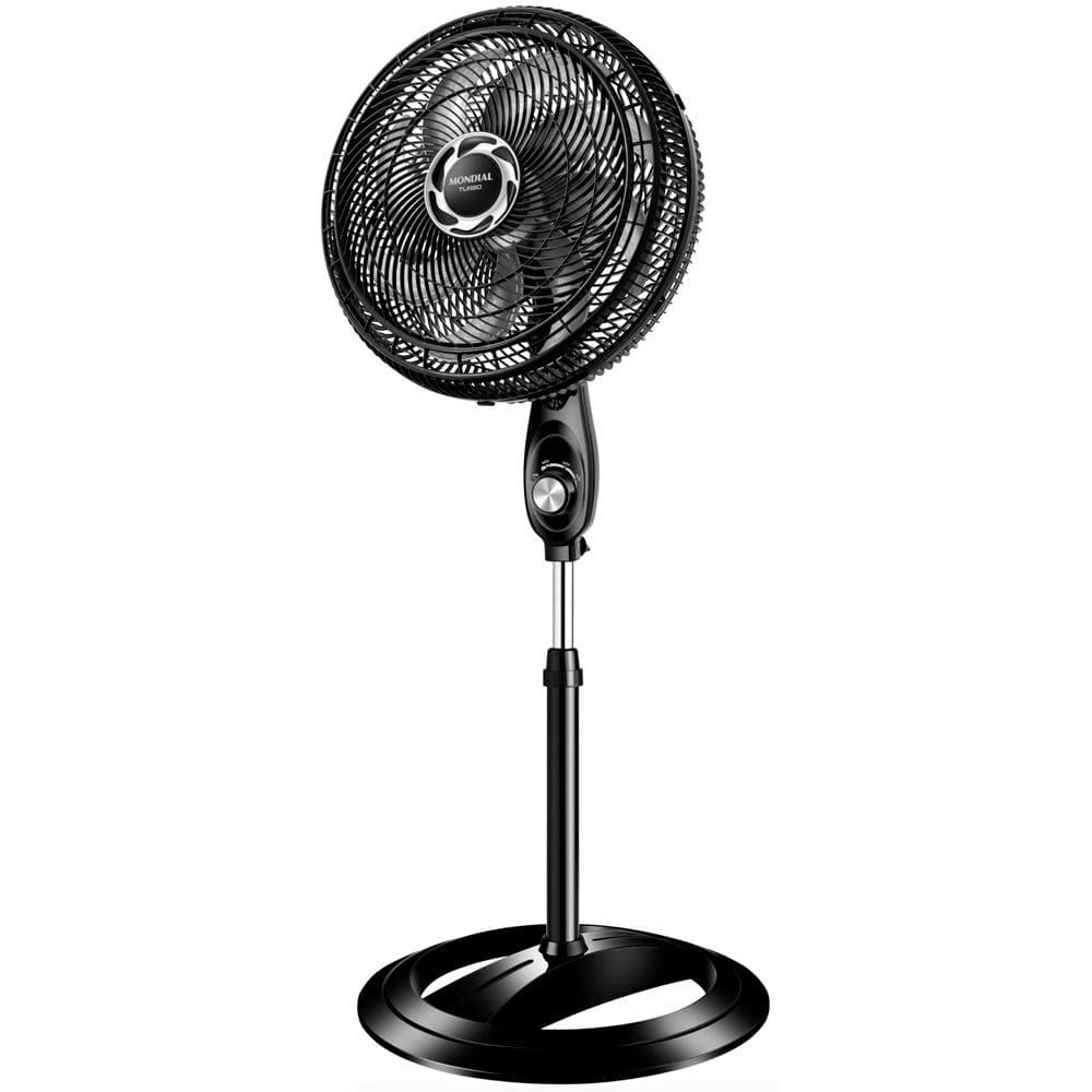 Ventilador de Coluna Mondial 40cm 8 Pás Turbo Nvt-40c-8p-b Preto/prata 220v