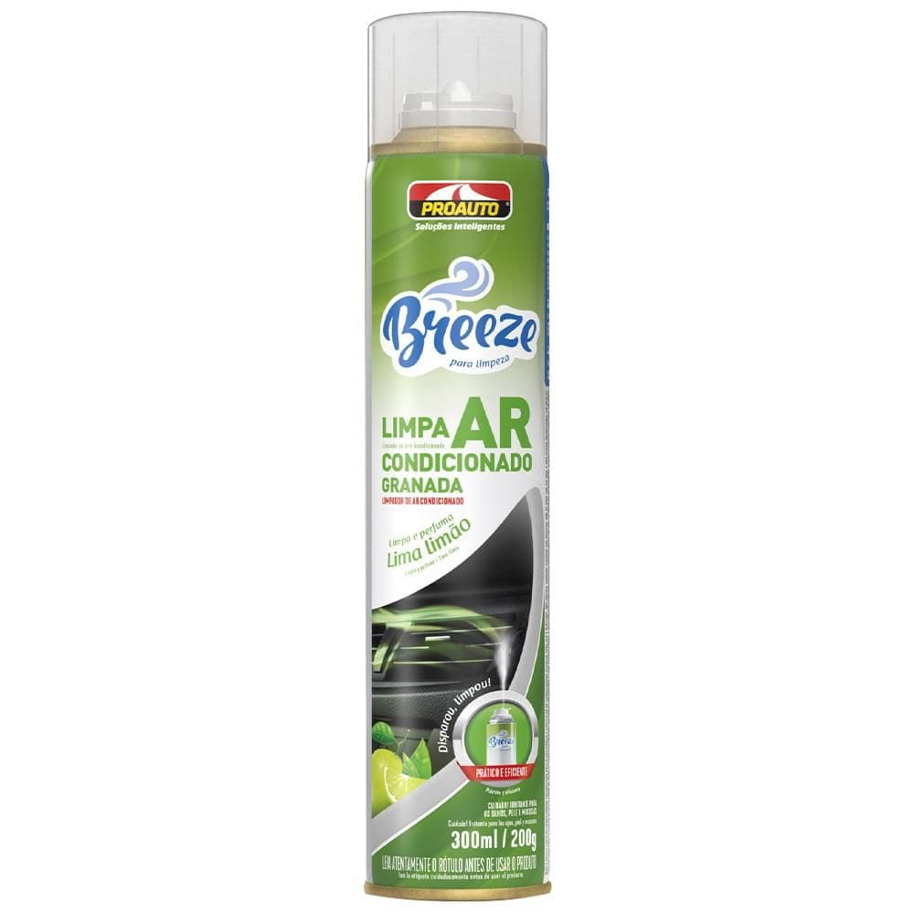 Limpa Ar Condicionado Breeze Lima Limão 300ml ProAuto 2661