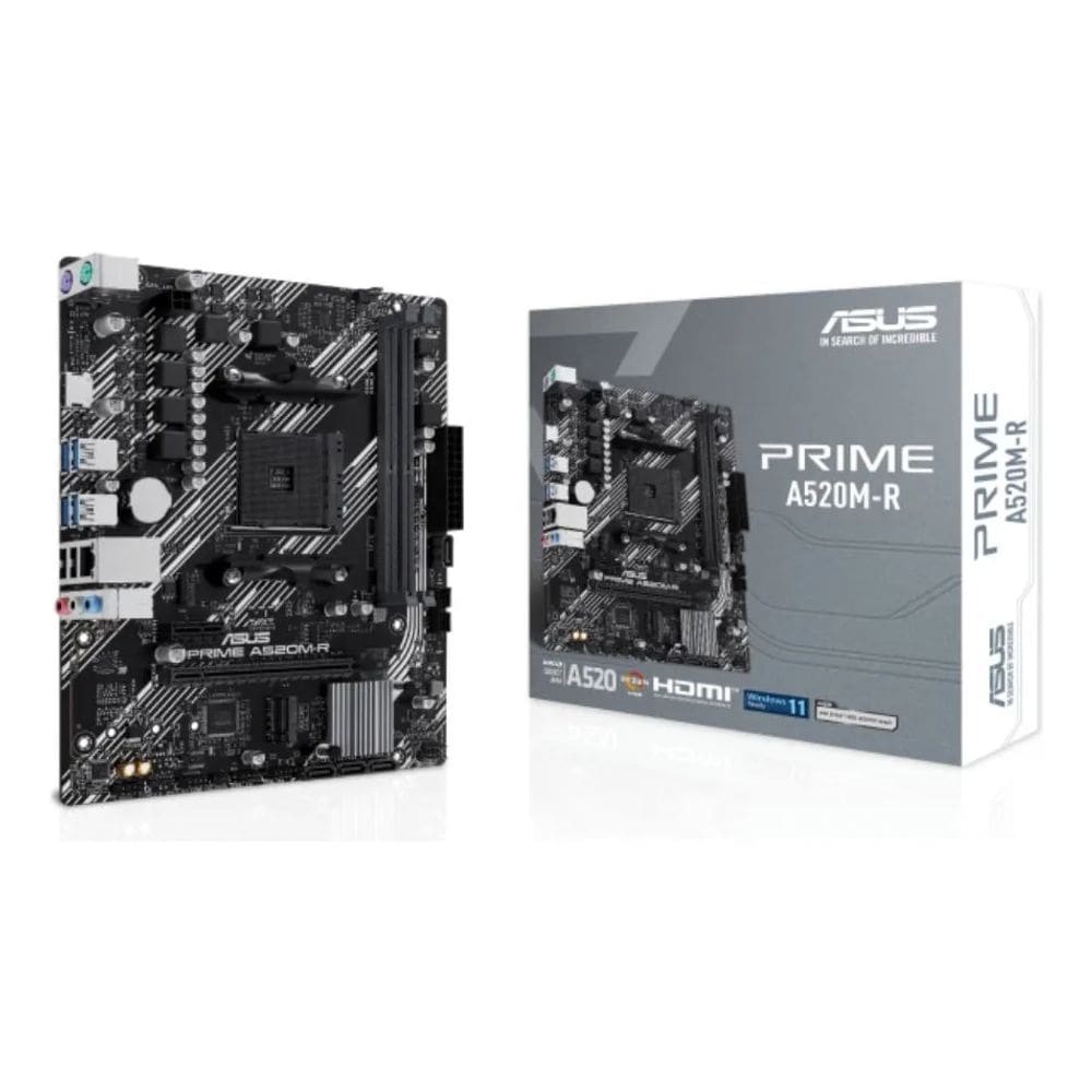 Placa Mãe Asus Prime A520m-r Am4 Ddr4 M.2 Chipset Hdmi Preto