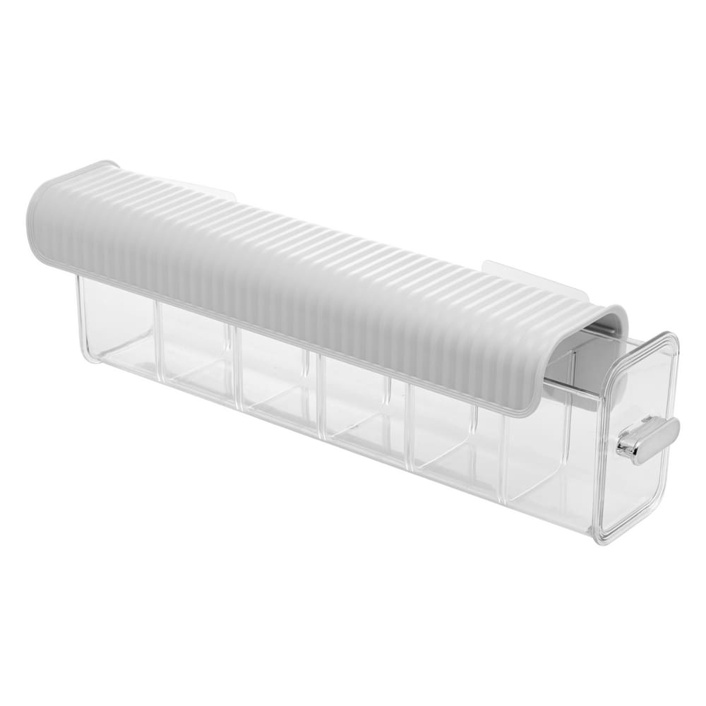Gaveta Organizadora com Divisória AutoAdesiva Cinza 36,5x8x10,5cm Lyor